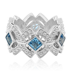 Swiss Blue Topaz Silver Ring (Dallas Prince Designs)