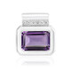 Bolivian Amethyst Silver Pendant (MONOSONO COLLECTION)