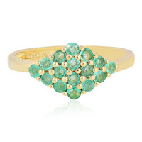 Colombian Emerald Silver Ring