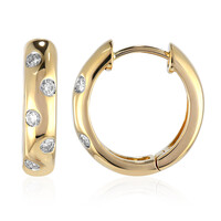 14K IF (D) Diamond Gold Earrings