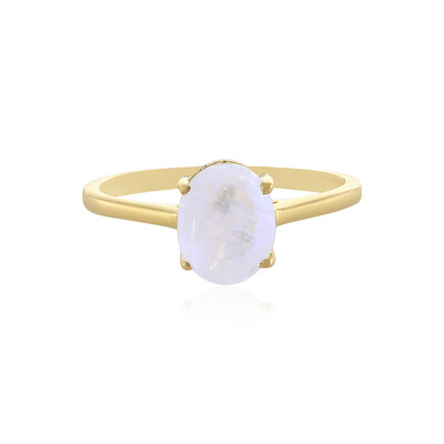 Rainbow Moonstone Silver Ring