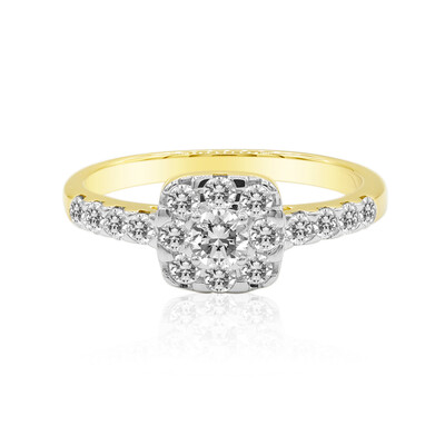 14K IF (D) Diamond Gold Ring (Annette)
