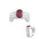 Madagascar Ruby Silver Ring (de Melo)