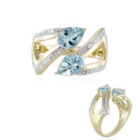 9K Santa Maria Aquamarine Gold Ring (de Melo)
