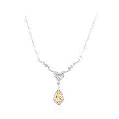Citrine Silver Necklace