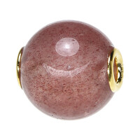 Strawberry Quartz Silver Pendant
