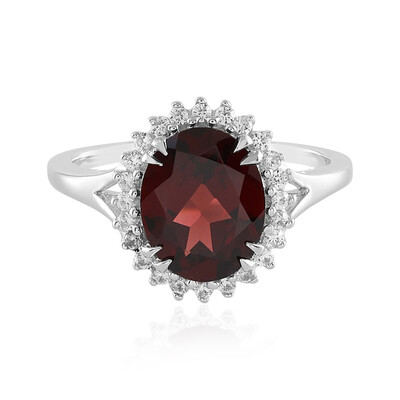 Mozambique Garnet Silver Ring