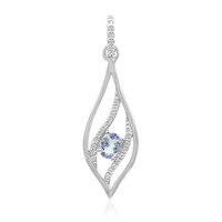 Unheated Tanzanite Silver Pendant