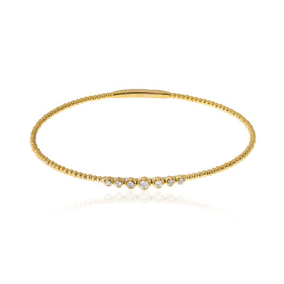14K I1 (H) Diamond Gold Bangle (CIRARI)