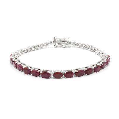 Ruby Silver Bracelet