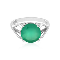 Green Onyx Silver Ring