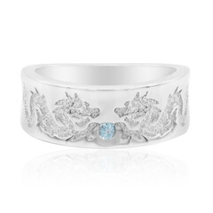Swiss Blue Topaz Silver Ring