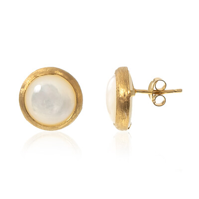Mother of Pearl Silver Earrings (Joias do Paraíso)