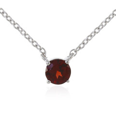 Mozambique Garnet Silver Necklace