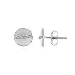 I4 (J) Diamond Silver Earrings