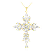 White Topaz Silver Necklace