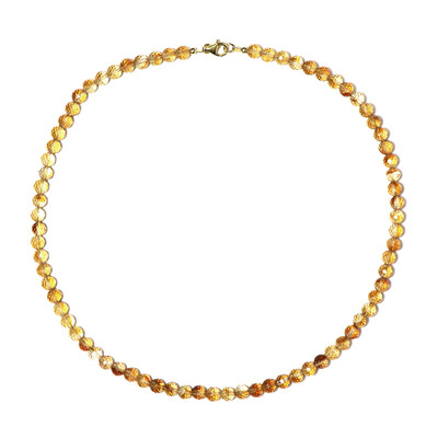 Citrine Silver Necklace (Riya)