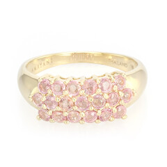 18K Unheated Padparadscha Sapphire Gold Ring (AMAYANI)