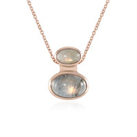 Copper Maniry Labradorite Silver Necklace (KM by Juwelo)