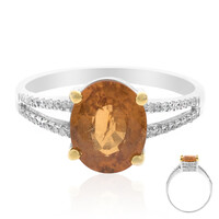 14K Mandarin Garnet Gold Ring (CIRARI)