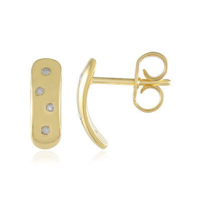 I2 (I) Diamond Silver Earrings