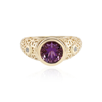 9K Uruguayan Amethyst Gold Ring (Ornaments by de Melo)