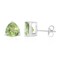 Kiwi Topaz Silver Earrings