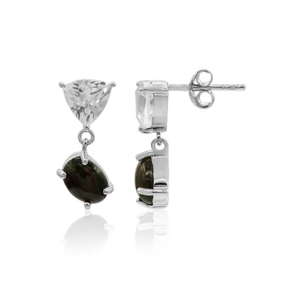 Mezezo Opal Silver Earrings