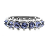 Tanzanite Silver Ring (Dallas Prince Designs)