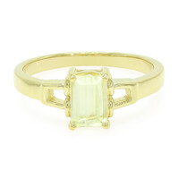 Canary Kunzite Silver Ring
