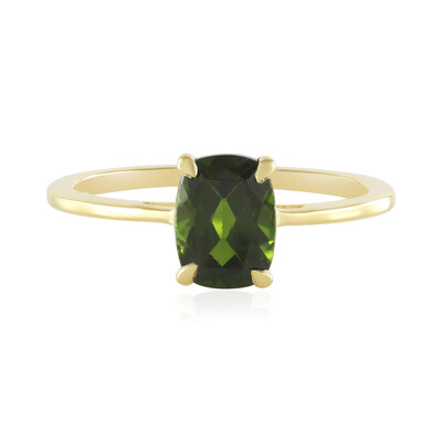 Russian Diopside Silver Ring