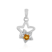 Citrine Silver Pendant