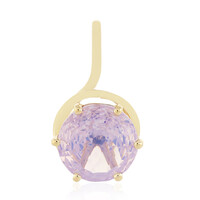 9K Lavender Quartz Gold Pendant (PHANTASIA)