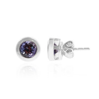 Unheated Tanzanite Silver Earrings