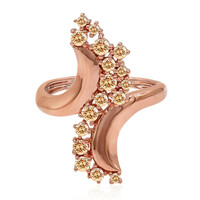 9K SI Rose de France Diamond Gold Ring