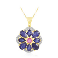 Madagascar Blue Sapphire Silver Necklace