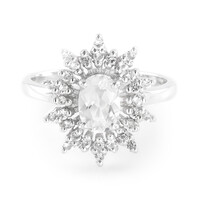 Goshenite Silver Ring
