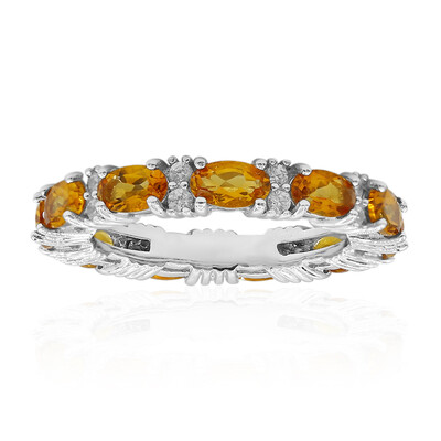 Madeira Citrine Silver Ring