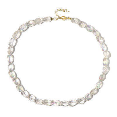 Angel Aura Quartz Silver Necklace