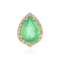 18K Ethiopian Emerald Gold Pendant (AMAYANI)