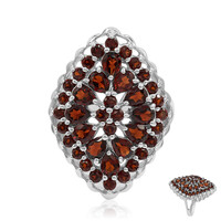 Mozambique Garnet Silver Ring
