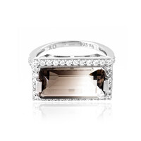 Bi Colour Quartz Silver Ring