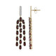 Mozambique Garnet Silver Earrings