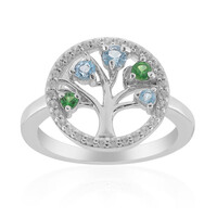 Swiss Blue Topaz Silver Ring