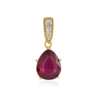 Bemainty Ruby Silver Pendant