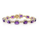Zambian Amethyst Silver Bracelet