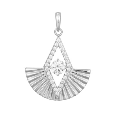 Zircon Silver Pendant
