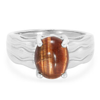 Red Tiger´s Eye Silver Ring
