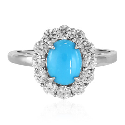 Sleeping Beauty Turquoise Silver Ring