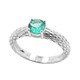 9K Muzo Colombian Emerald Gold Ring (de Melo)
